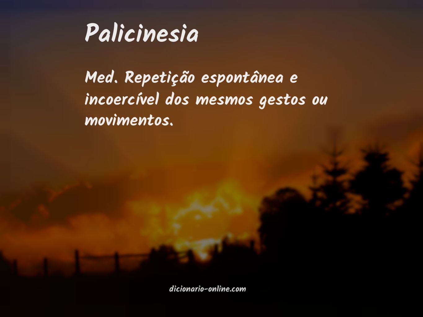 Significado de palicinesia