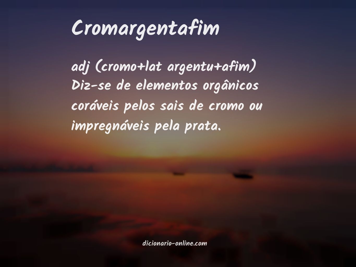 Significado de cromargentafim