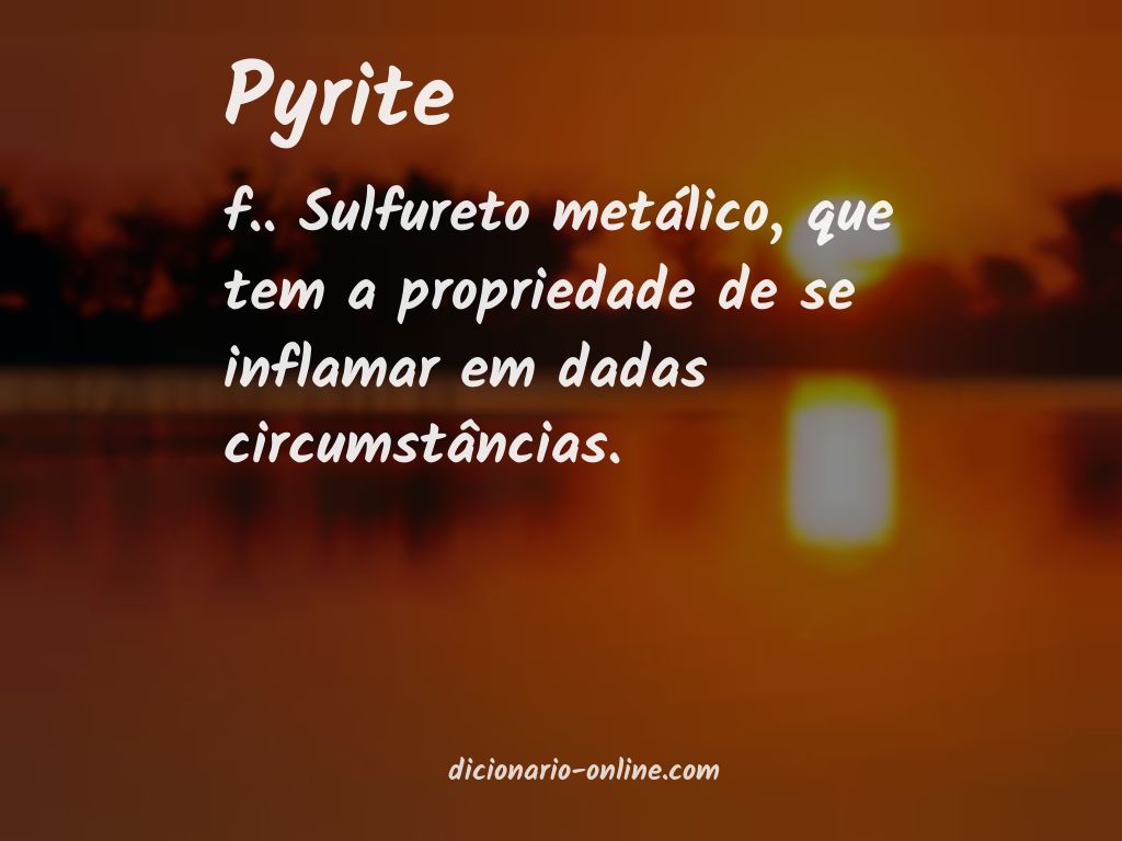 Significado de pyrite
