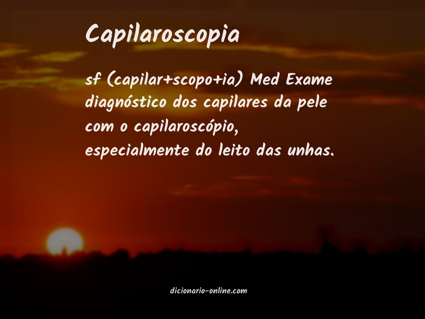 Significado de capilaroscopia