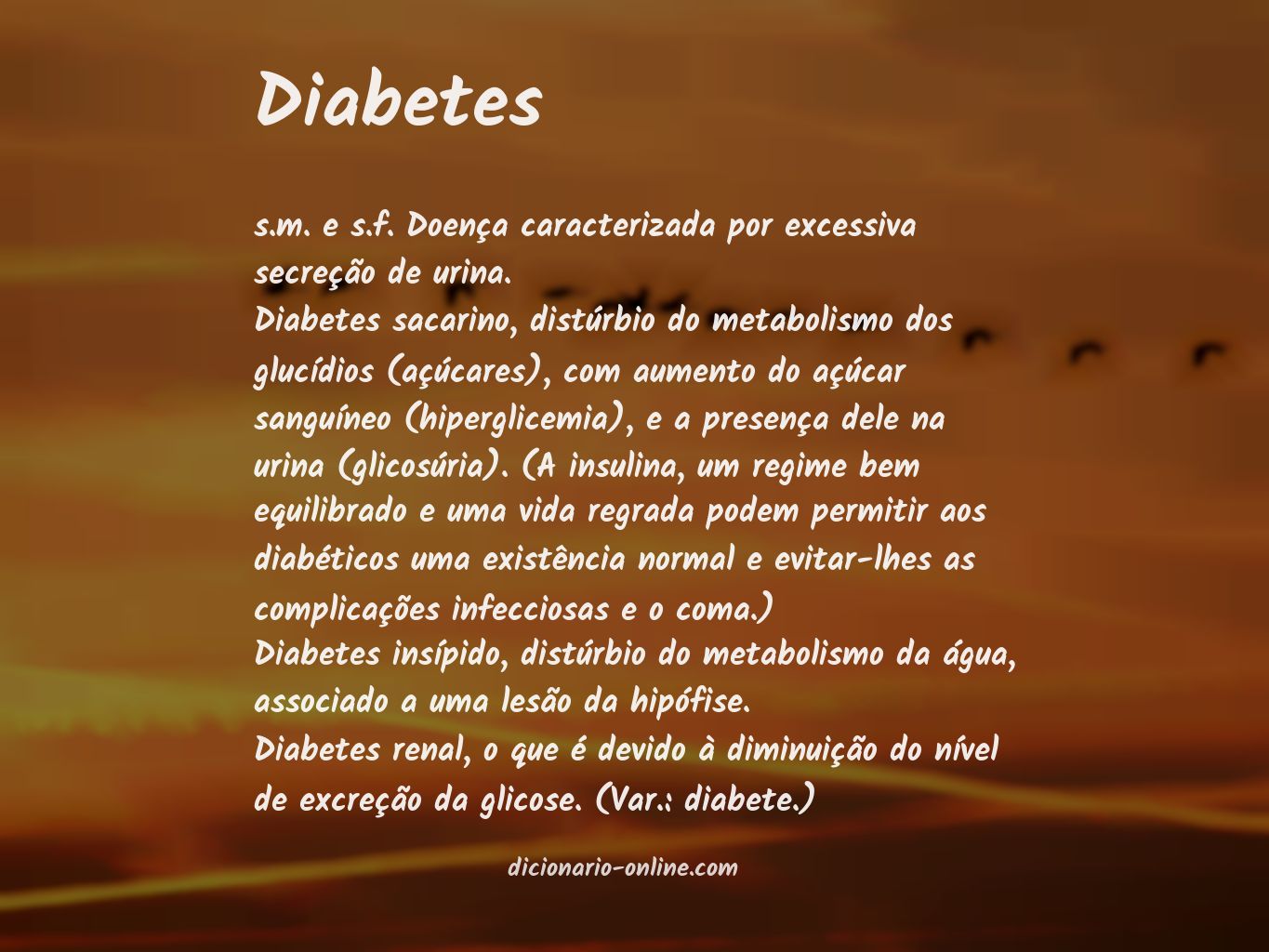 Significado de diabetes