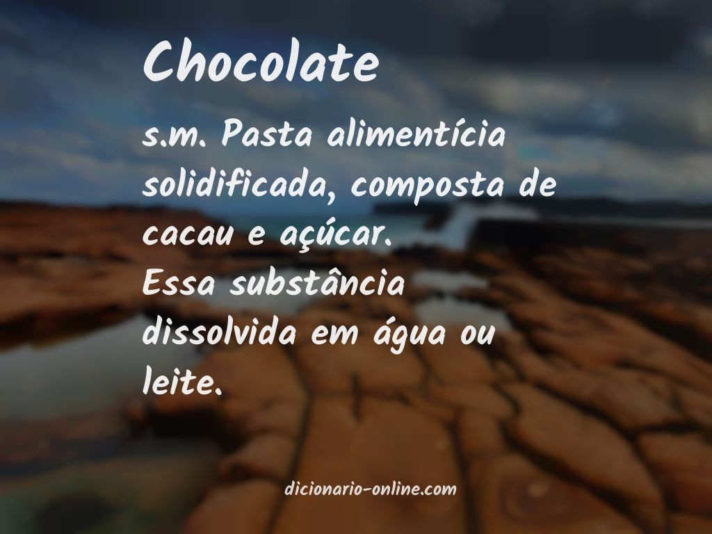 Significado de chocolate