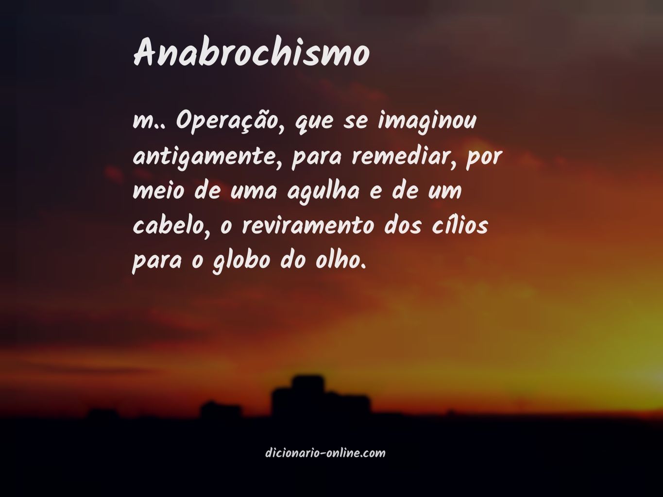 Significado de anabrochismo