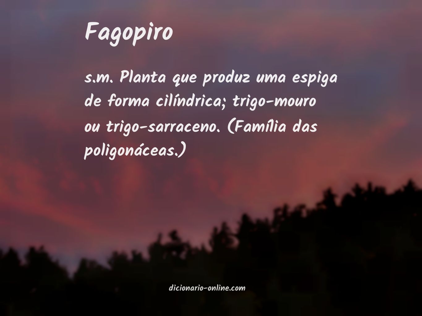 Significado de fagopiro
