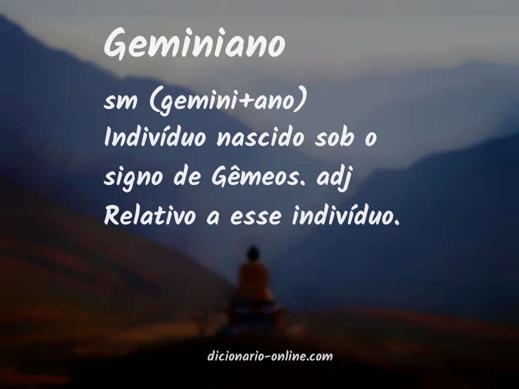 Significado de geminiano