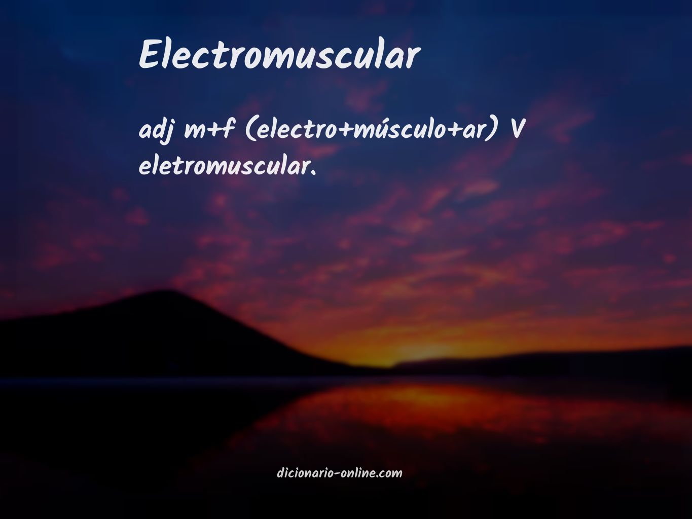 Significado de electromuscular