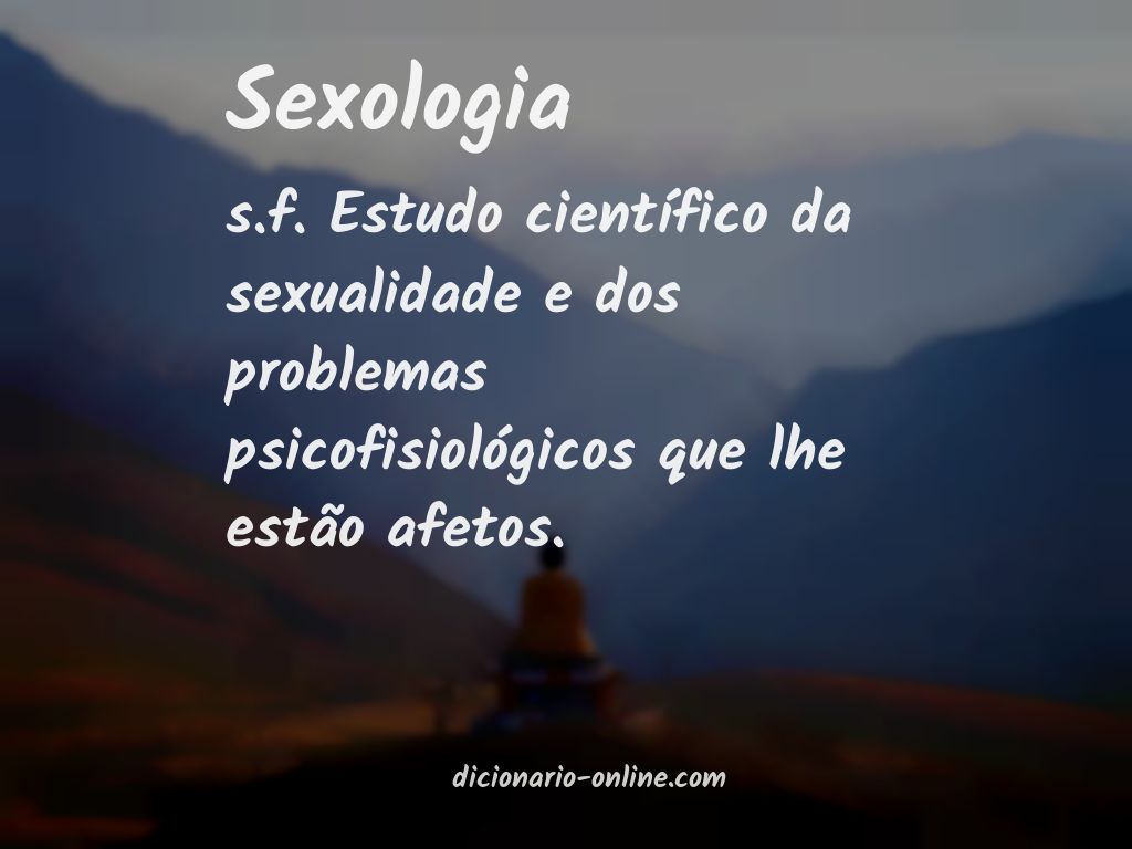Significado de sexologia