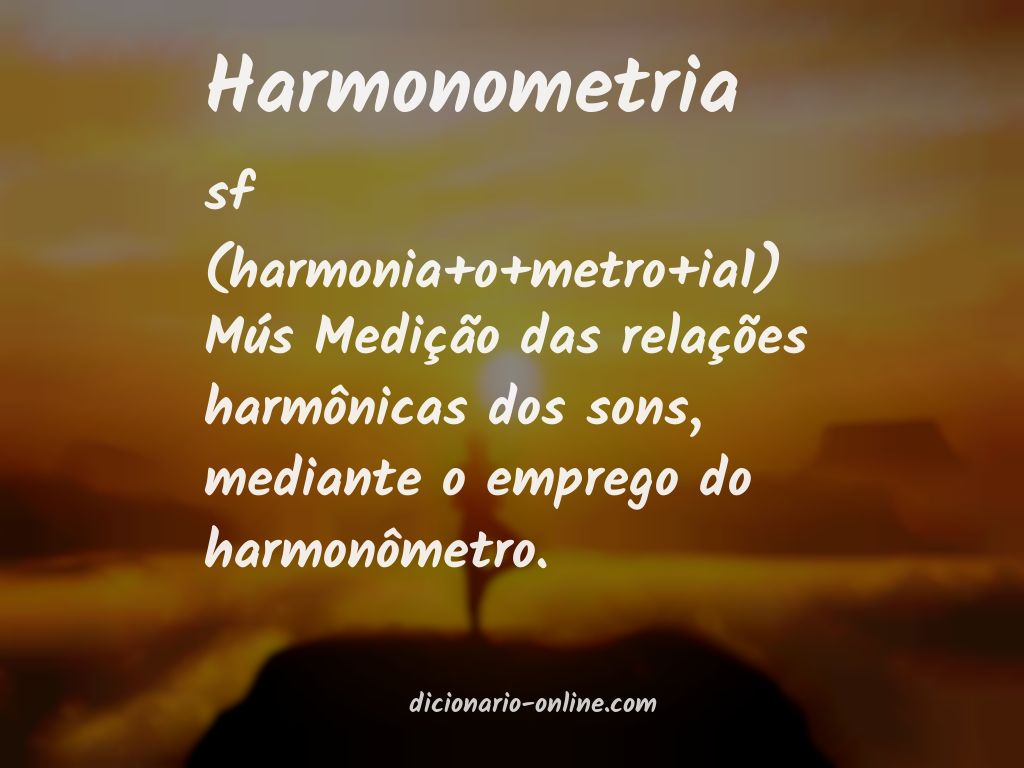 Significado de harmonometria