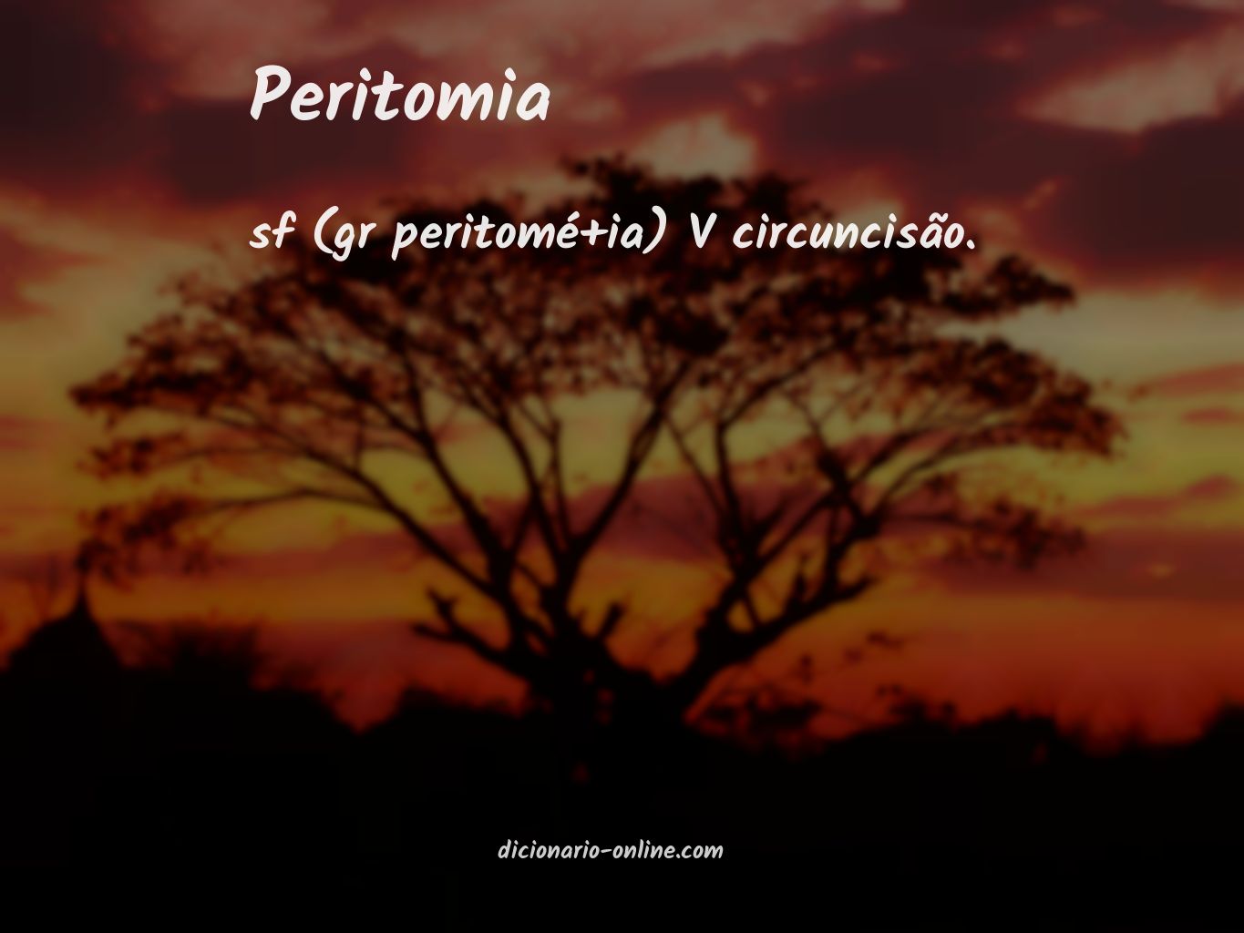Significado de peritomia
