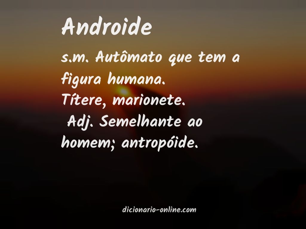 Significado de androide