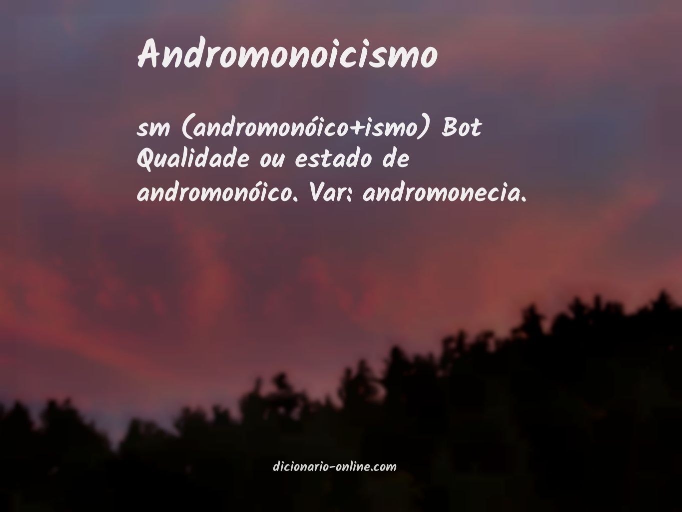 Significado de andromonoicismo