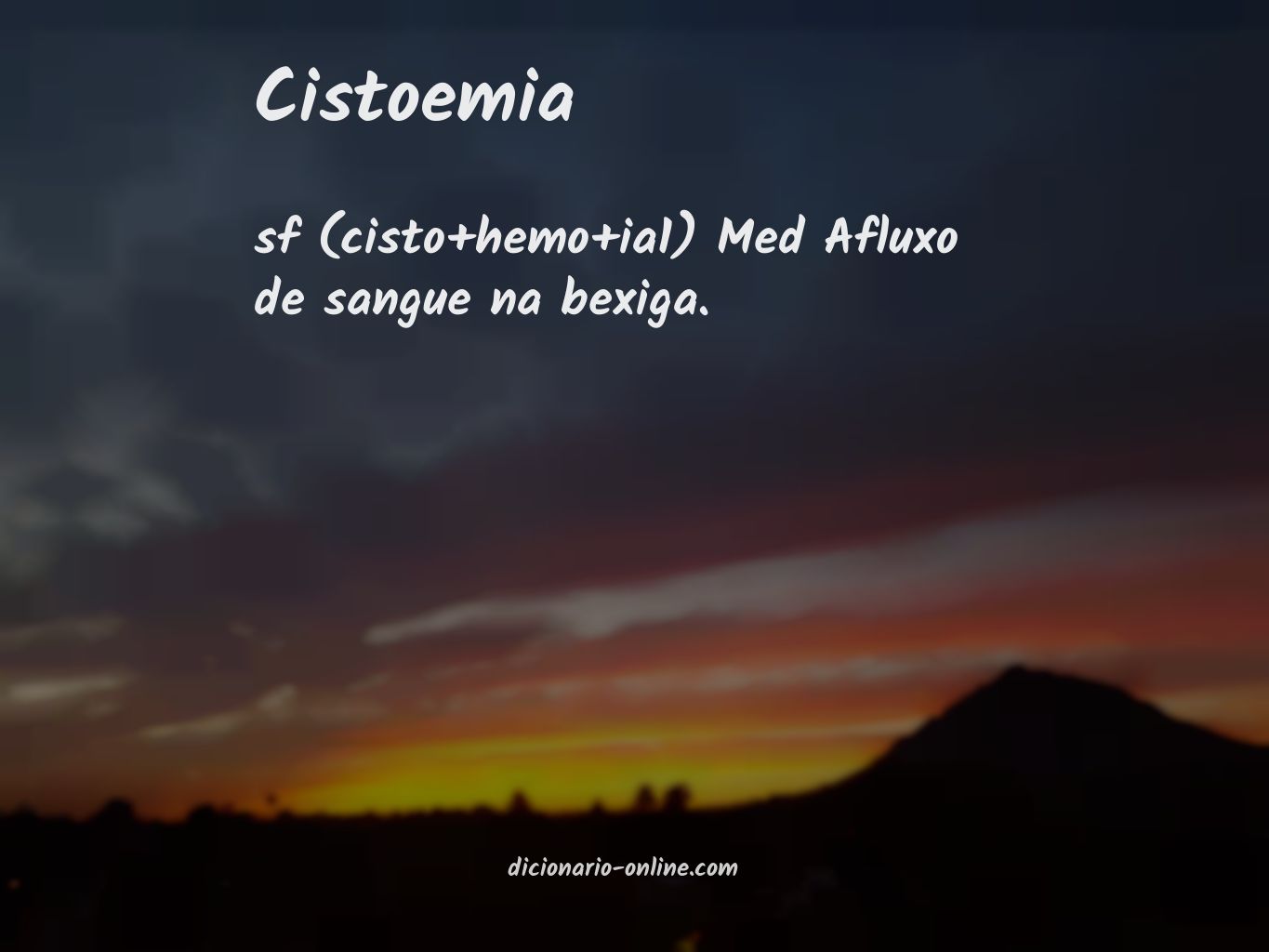 Significado de cistoemia