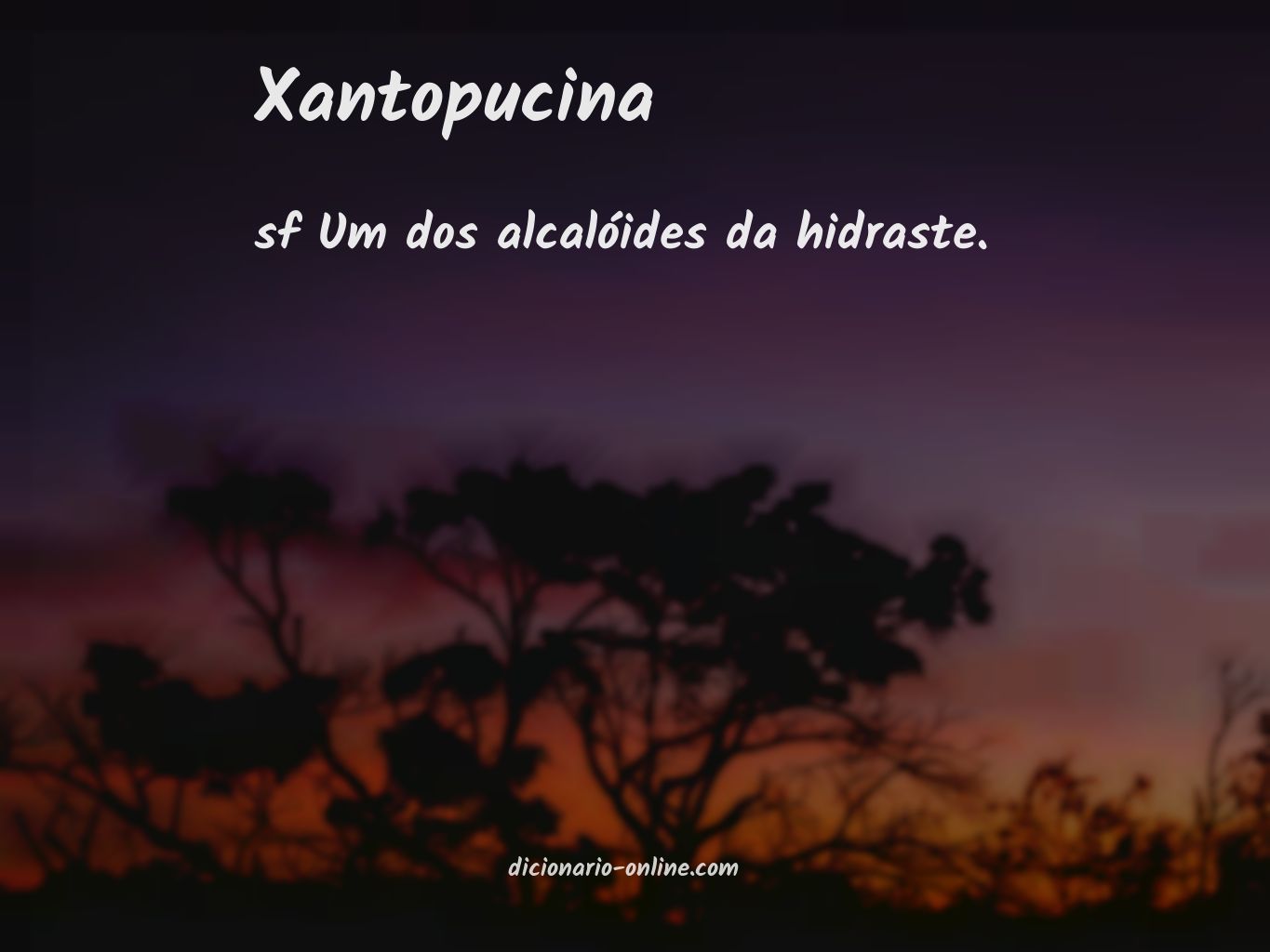 Significado de xantopucina