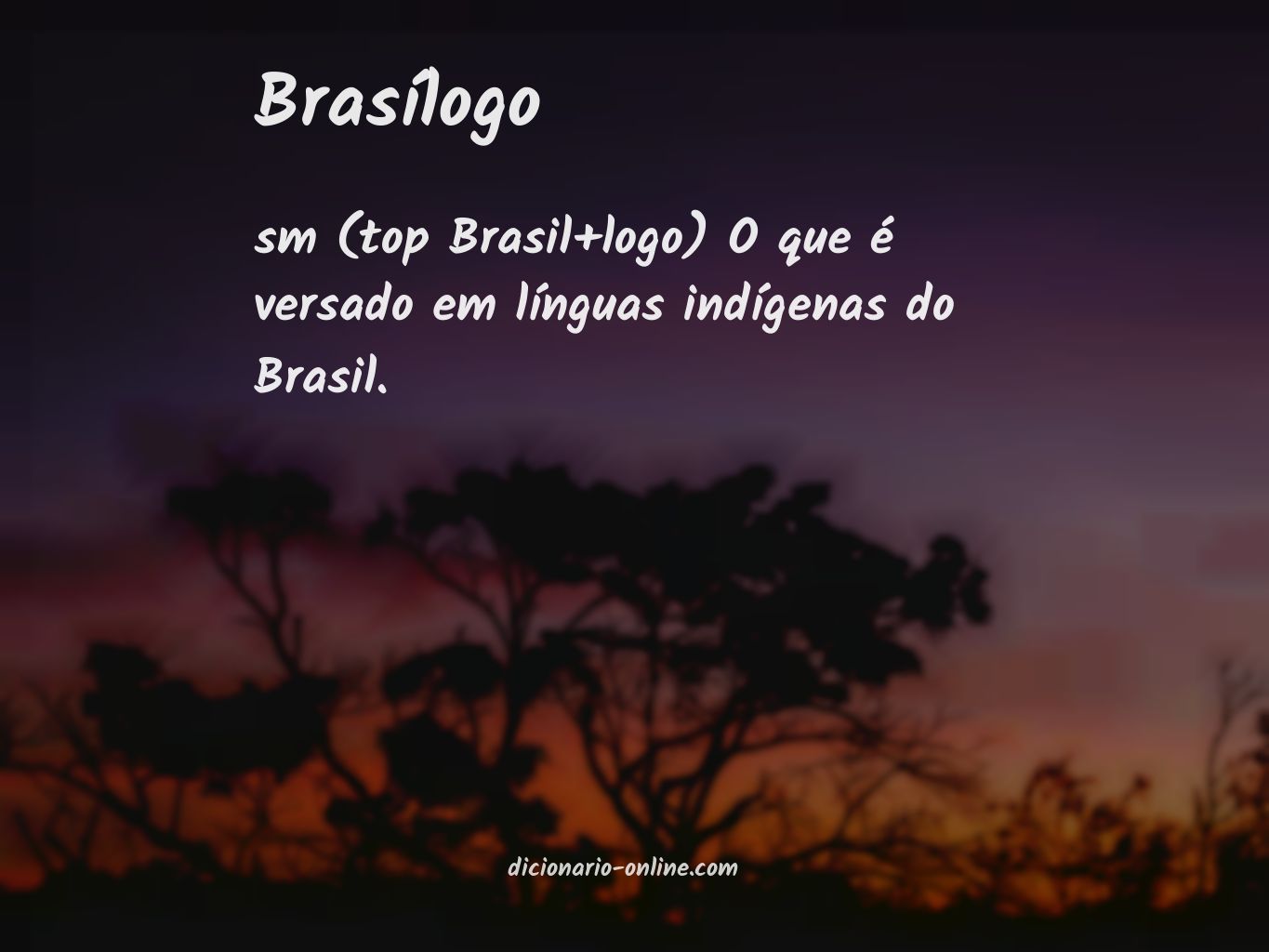 Significado de brasílogo