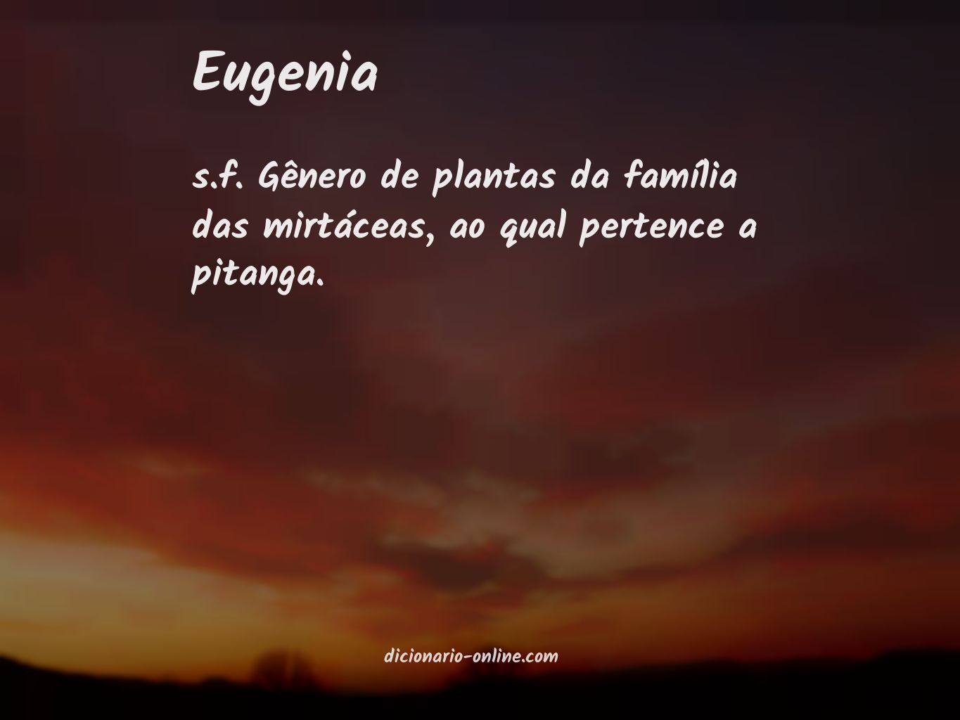 Significado de eugenia