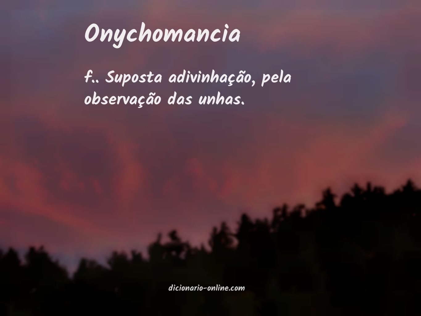 Significado de onychomancia
