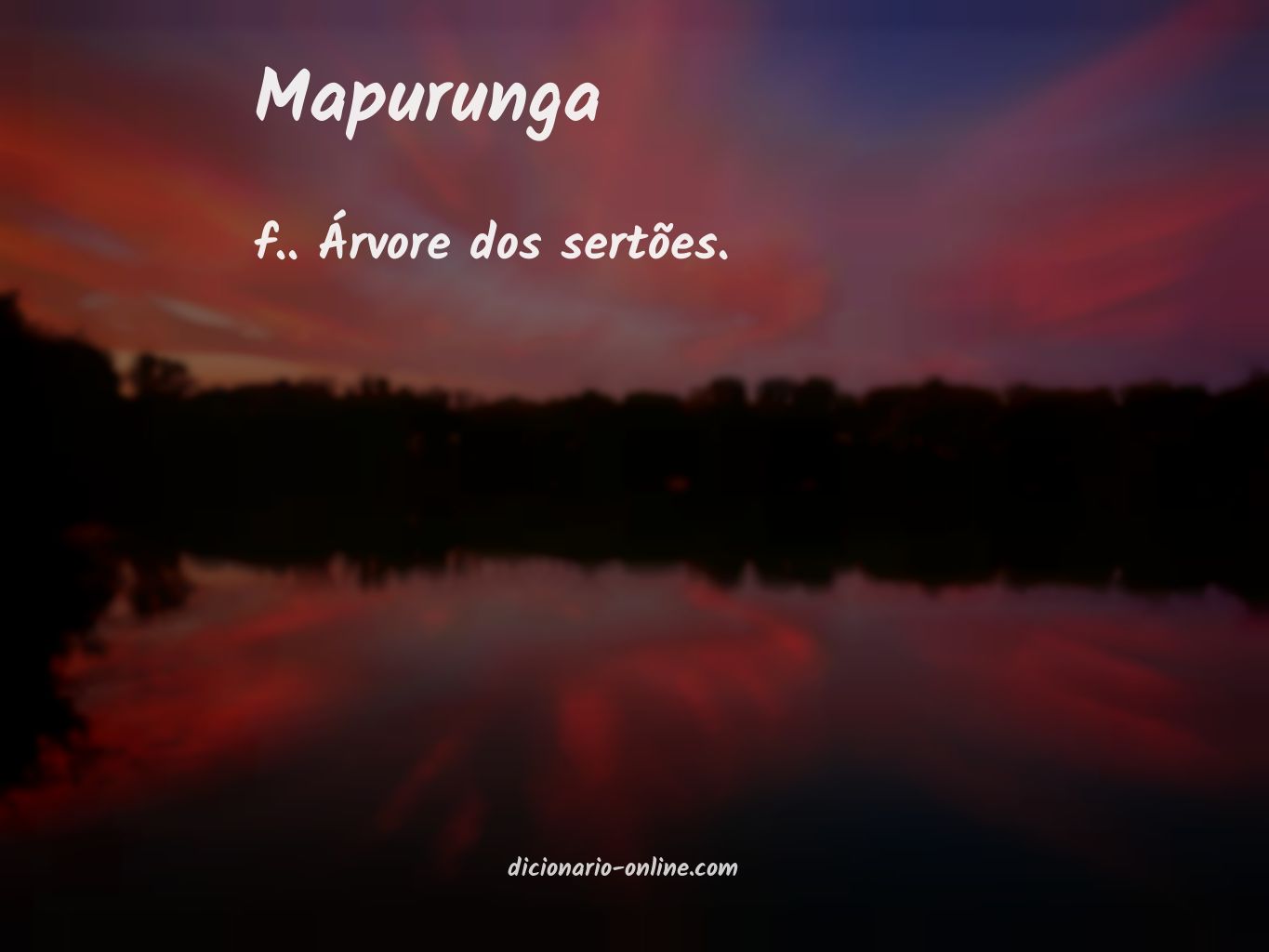 Significado de mapurunga