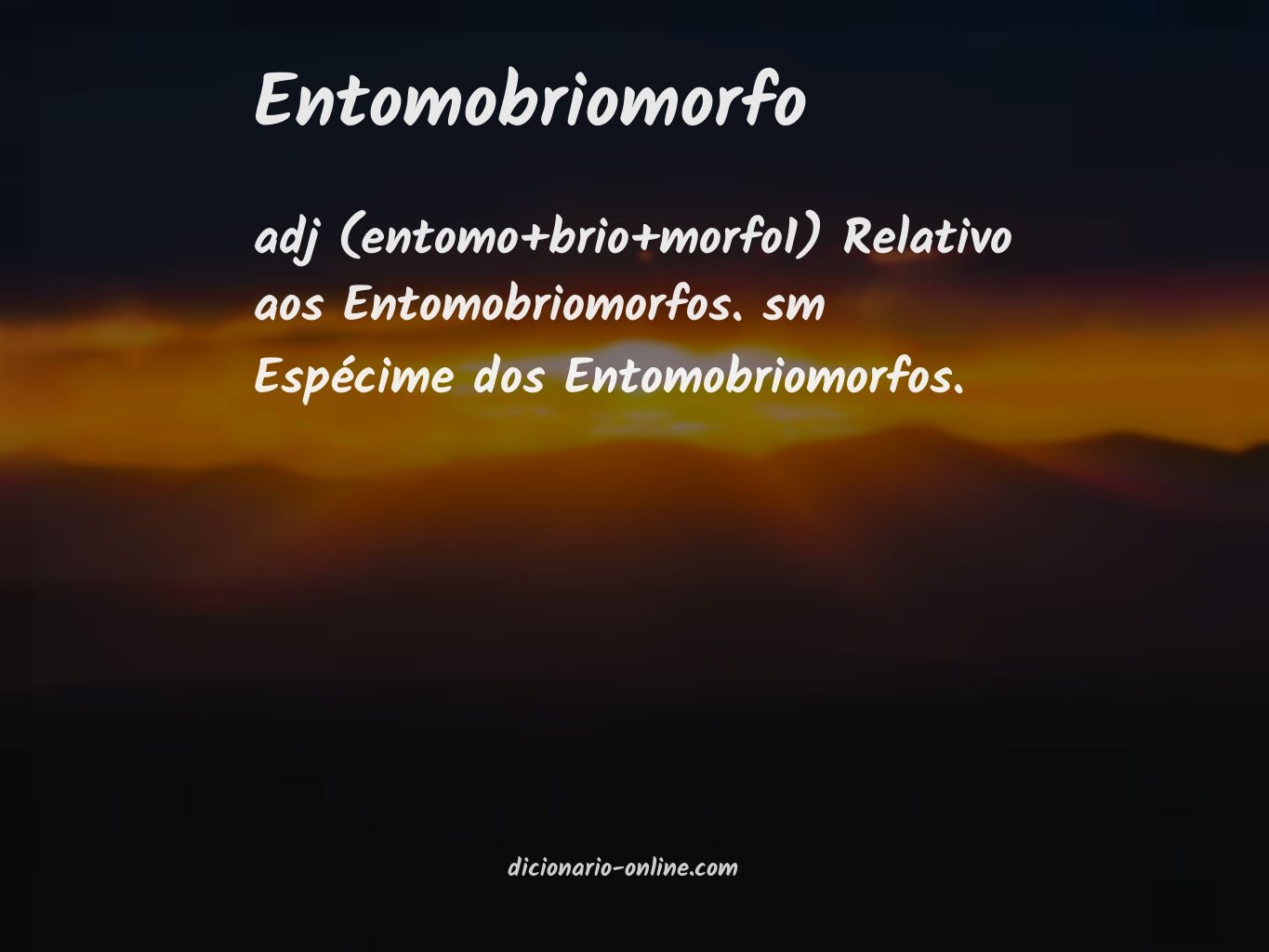 Significado de entomobriomorfo