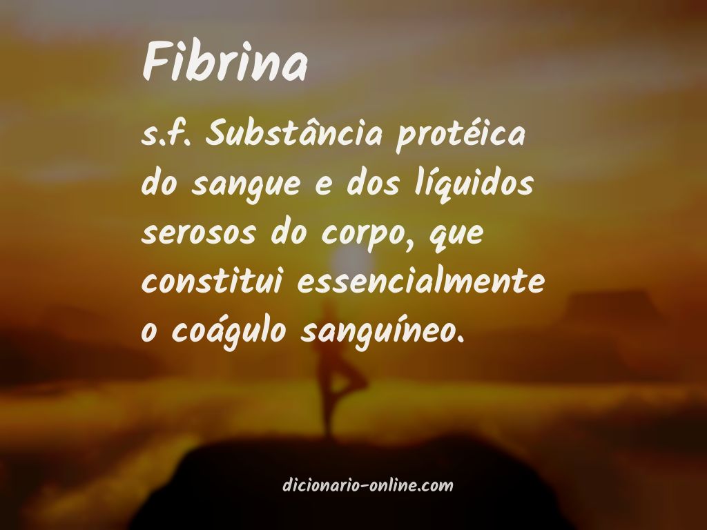 Significado de fibrina