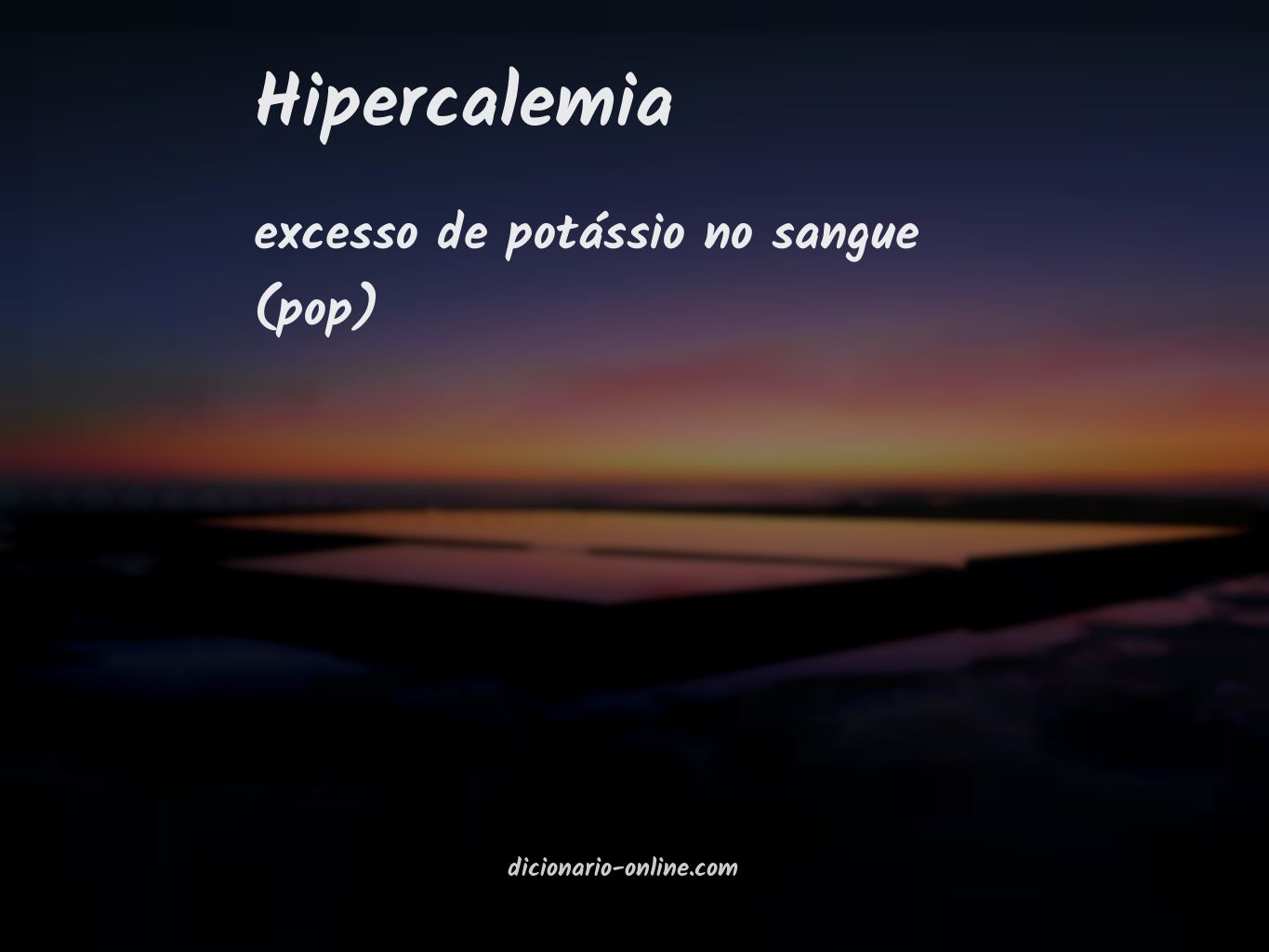 Significado de hipercalemia