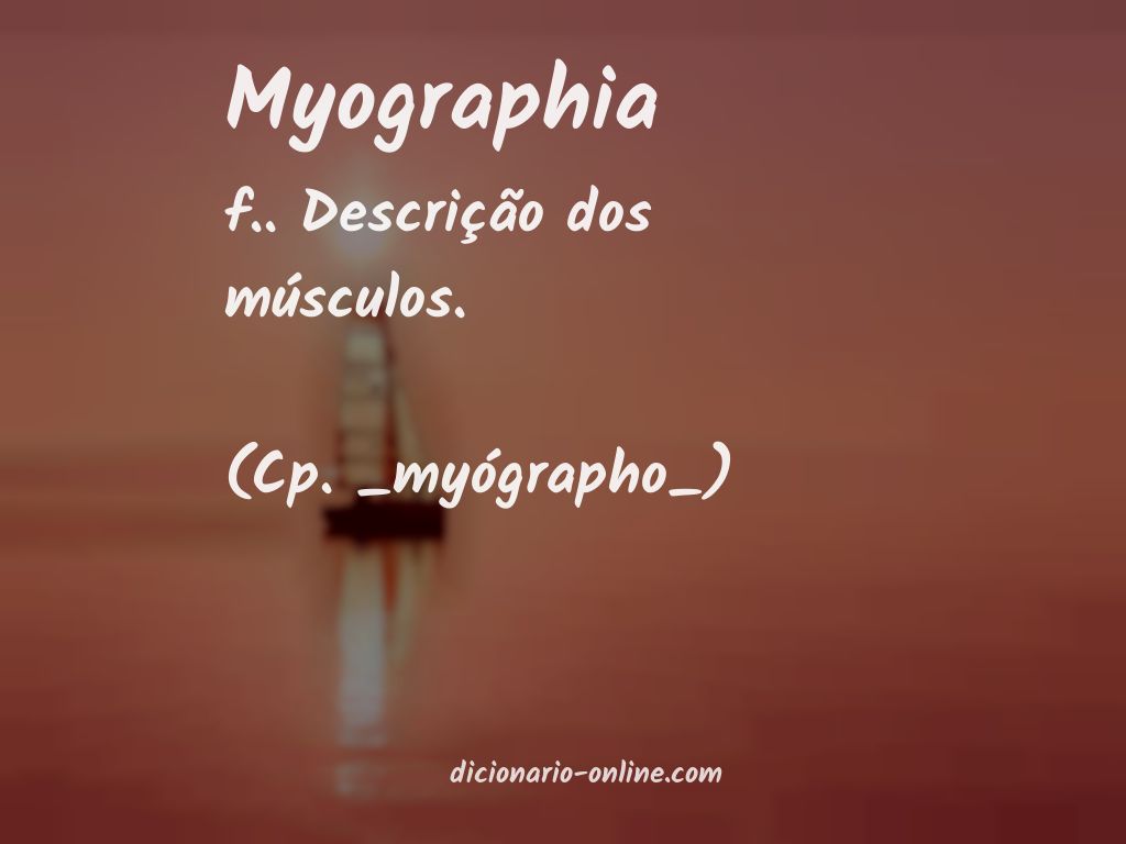 Significado de myographia