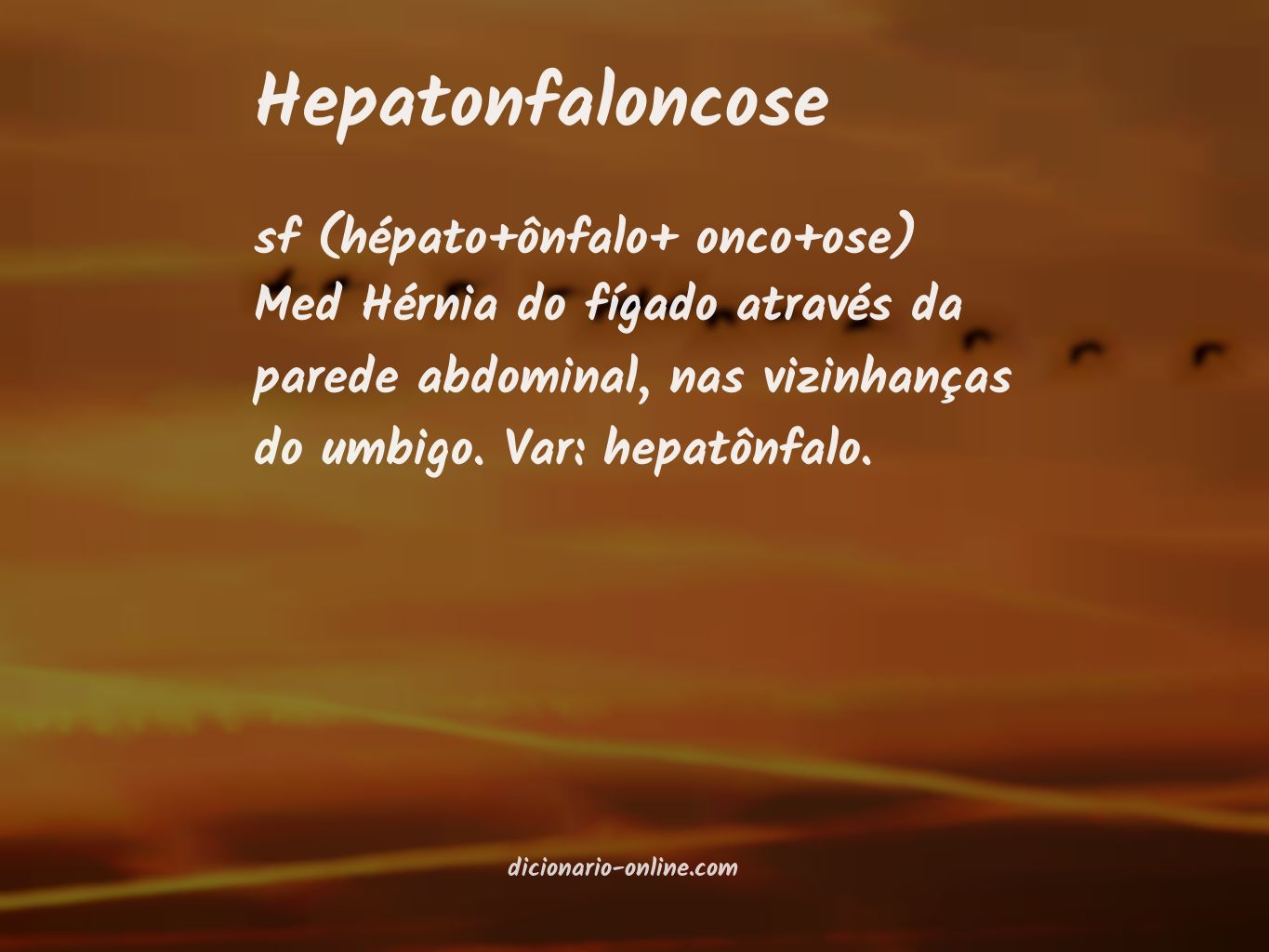 Significado de hepatonfaloncose