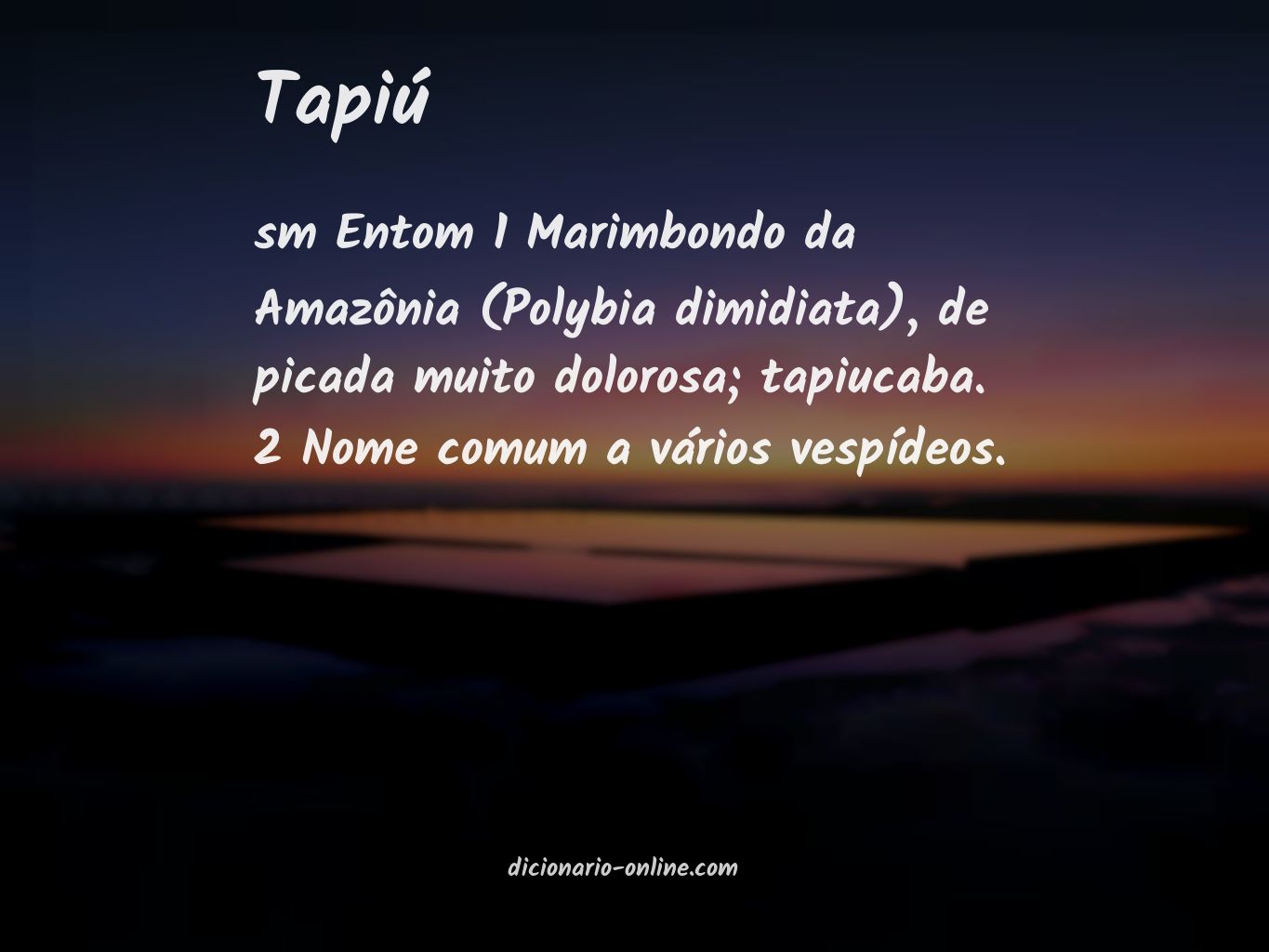 Significado de tapiú