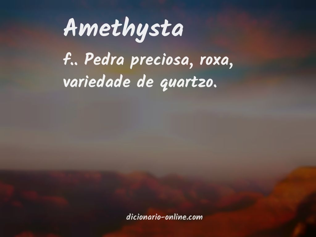 Significado de amethysta