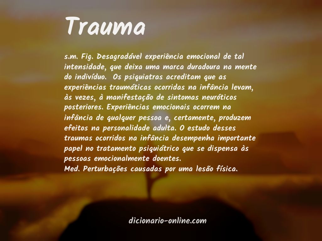Significado de trauma