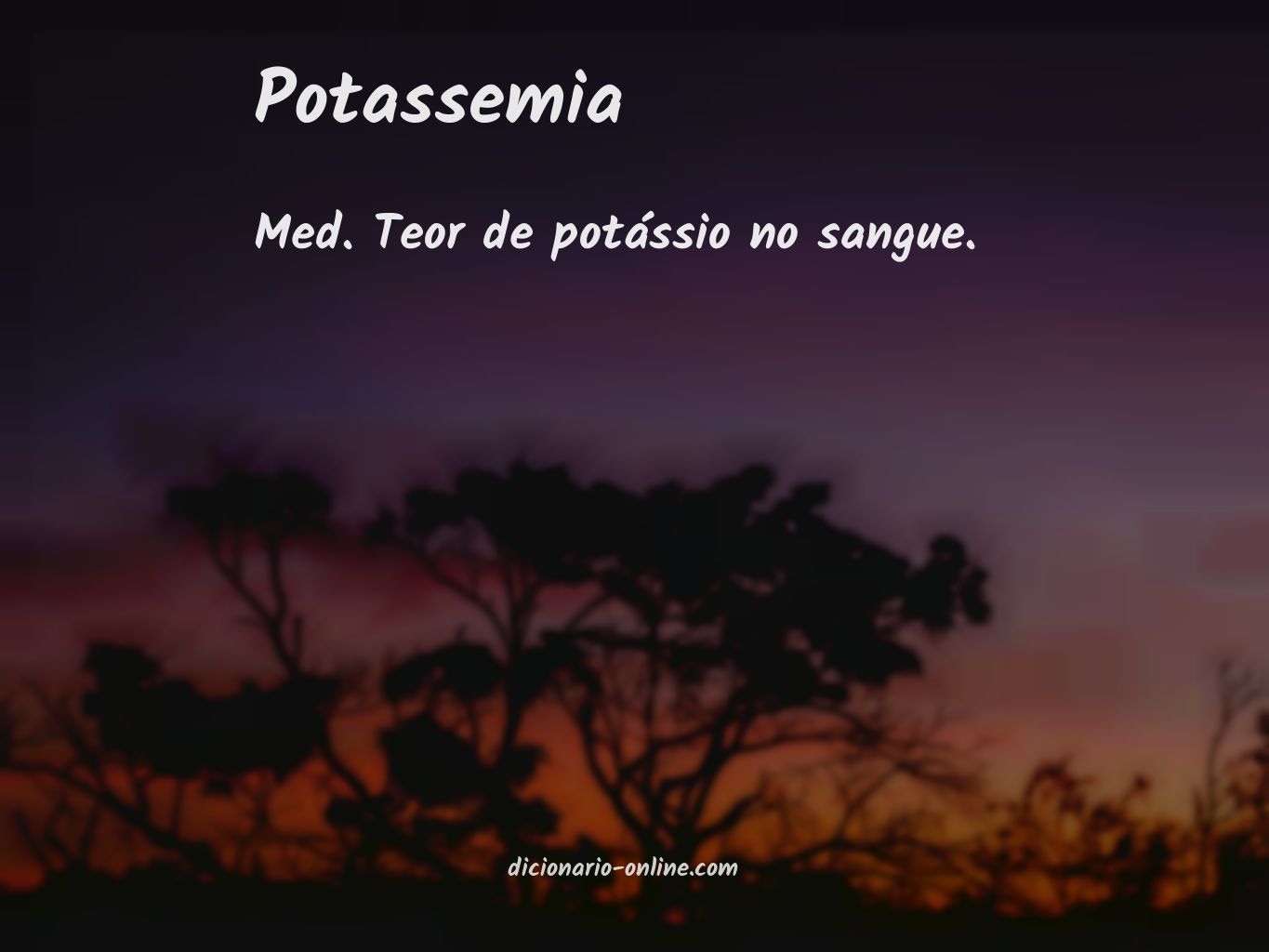 Significado de potassemia