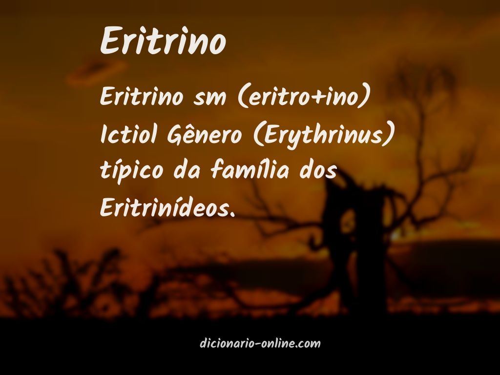 Significado de eritrino