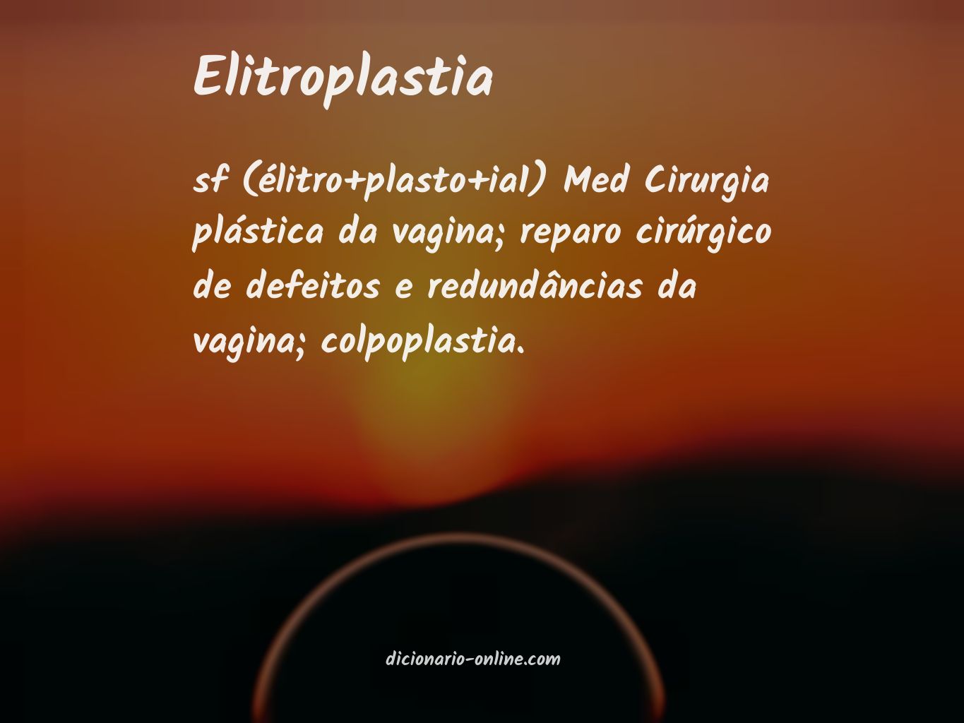 Significado de elitroplastia
