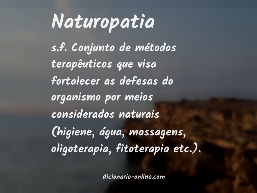Significado de naturopatia
