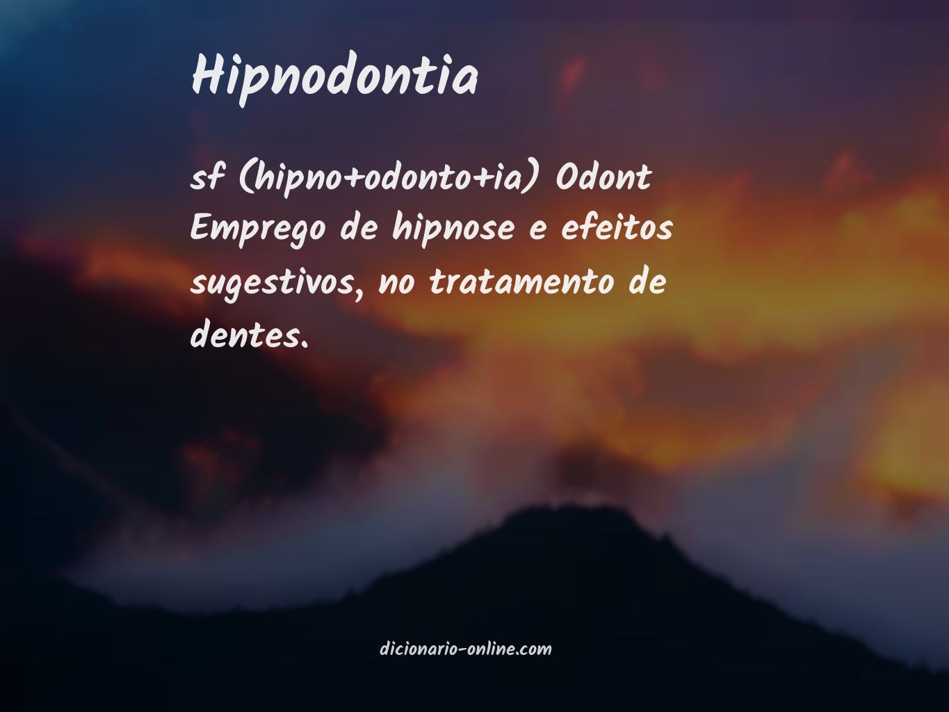 Significado de hipnodontia