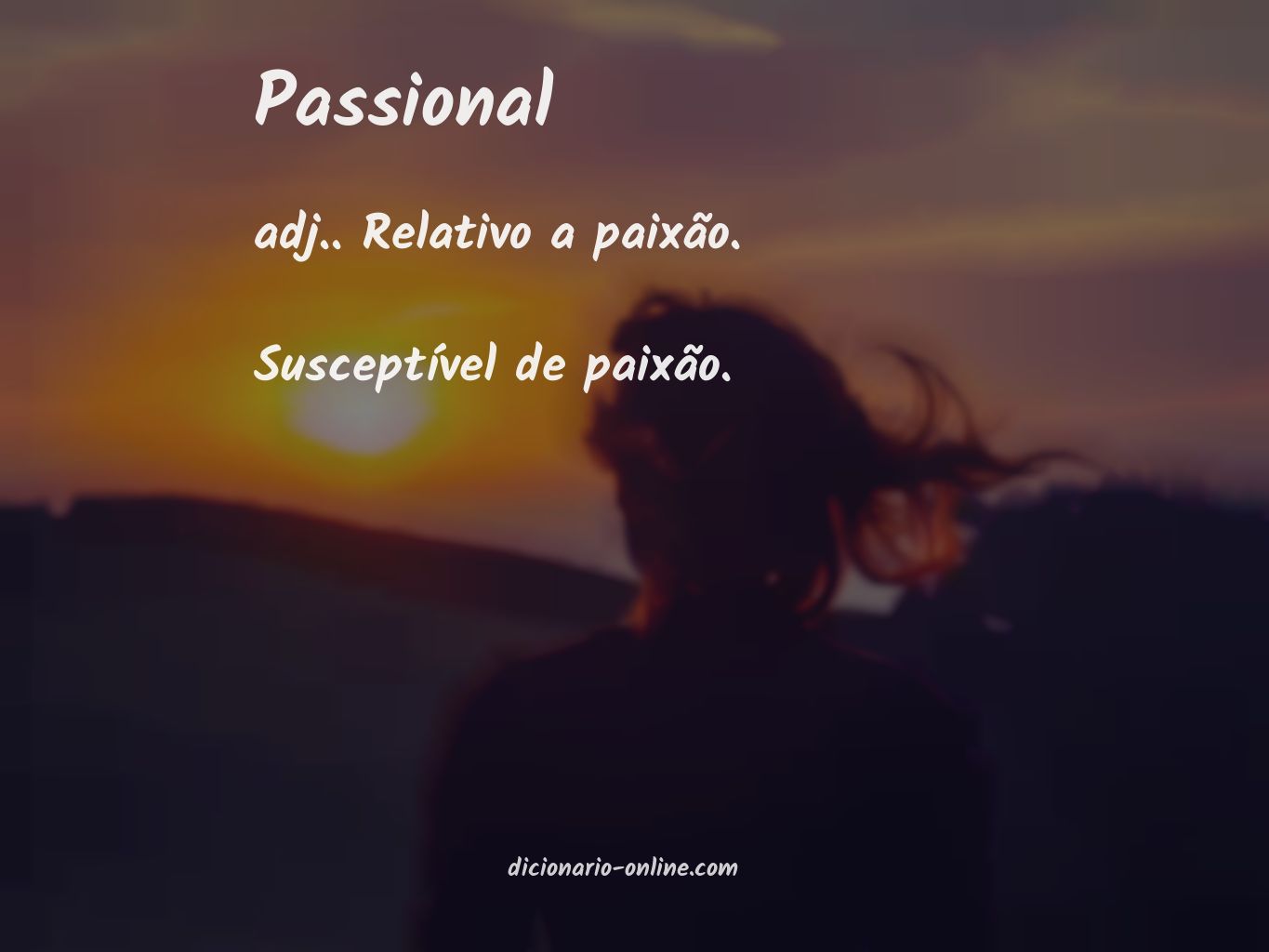 Significado de passional