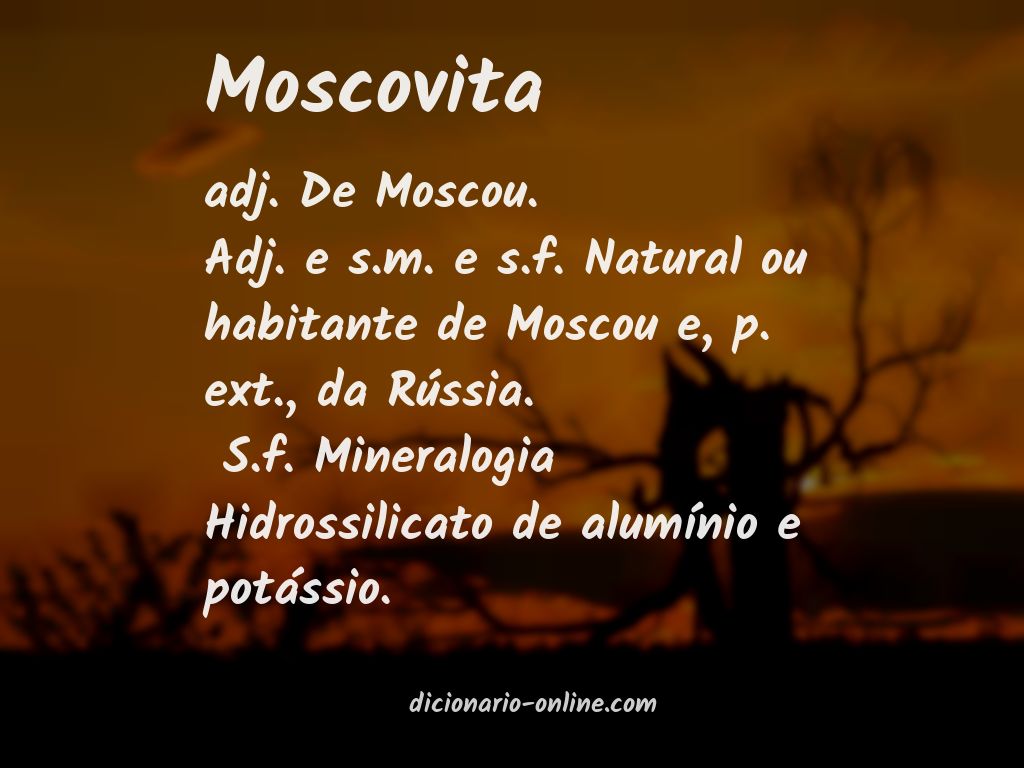Significado de moscovita