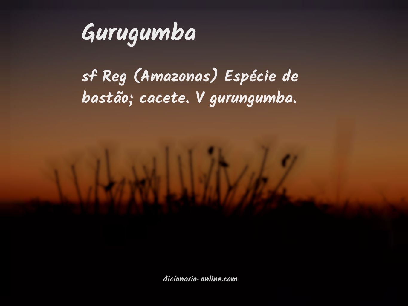 Significado de gurugumba