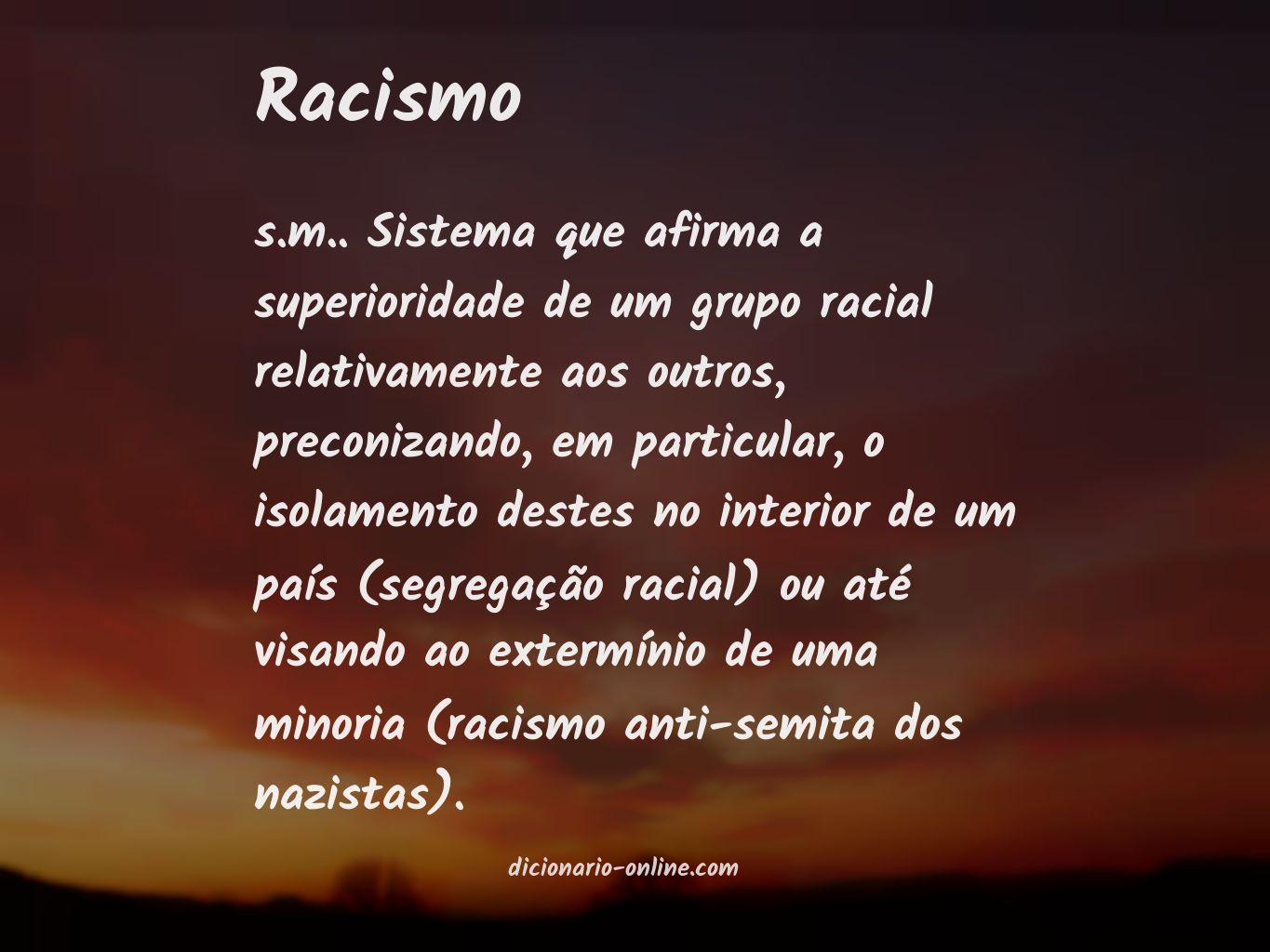 Significado de racismo