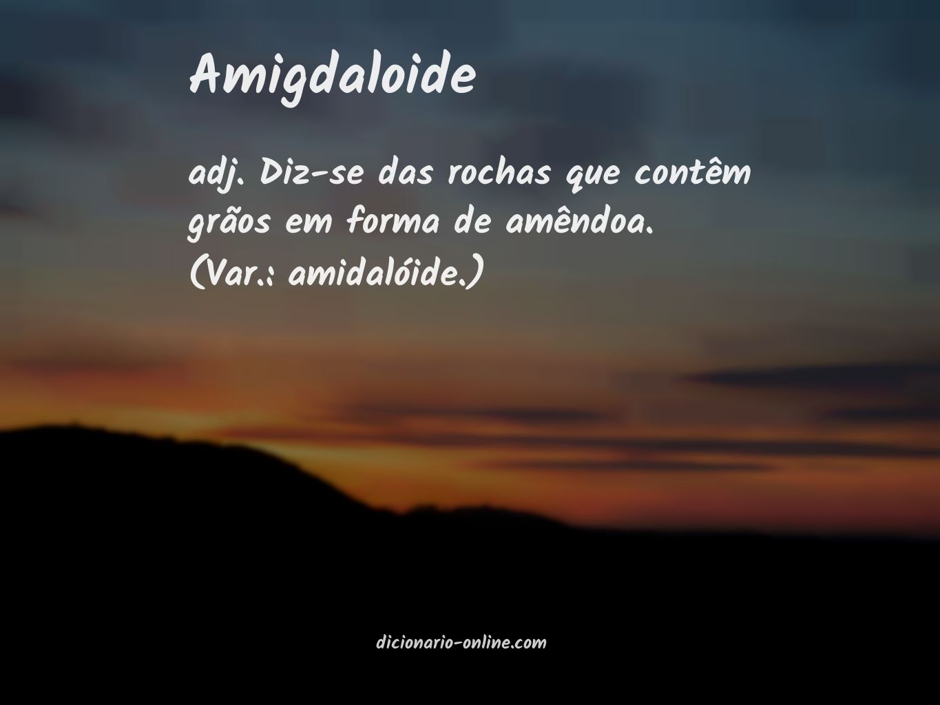 Significado de amigdaloide