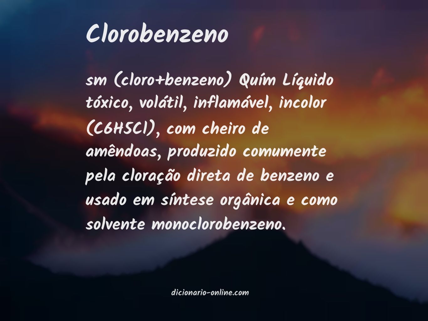 Significado de clorobenzeno