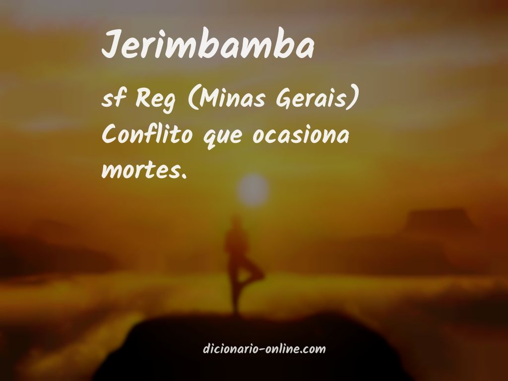 Significado de jerimbamba