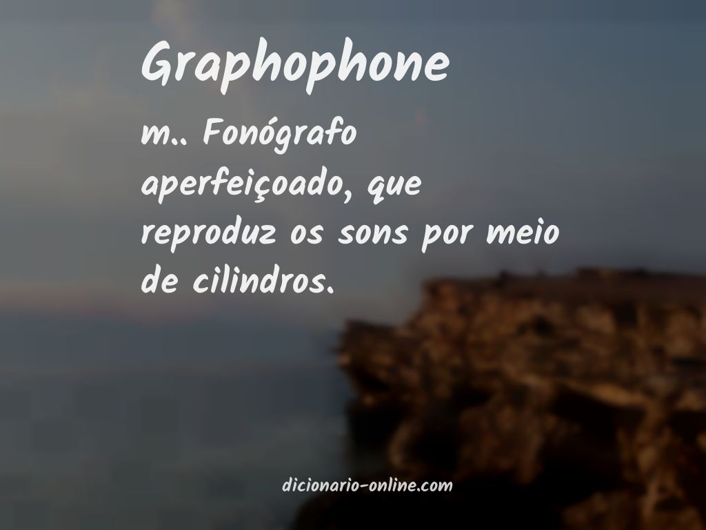 Significado de graphophone