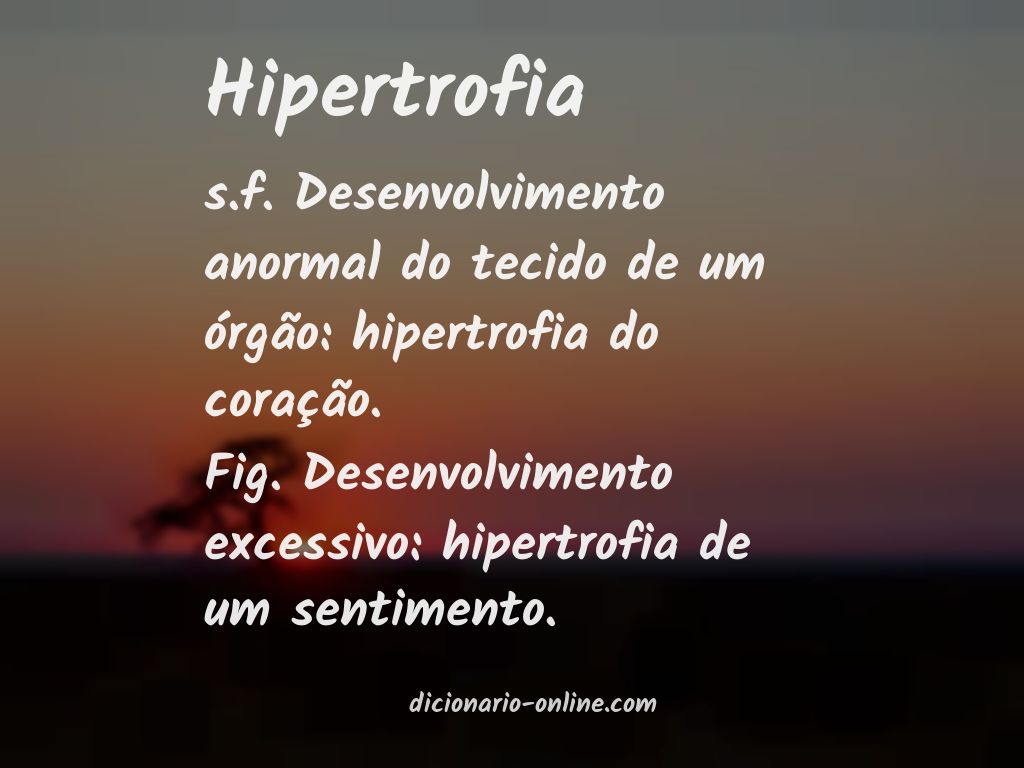 Significado de hipertrofia