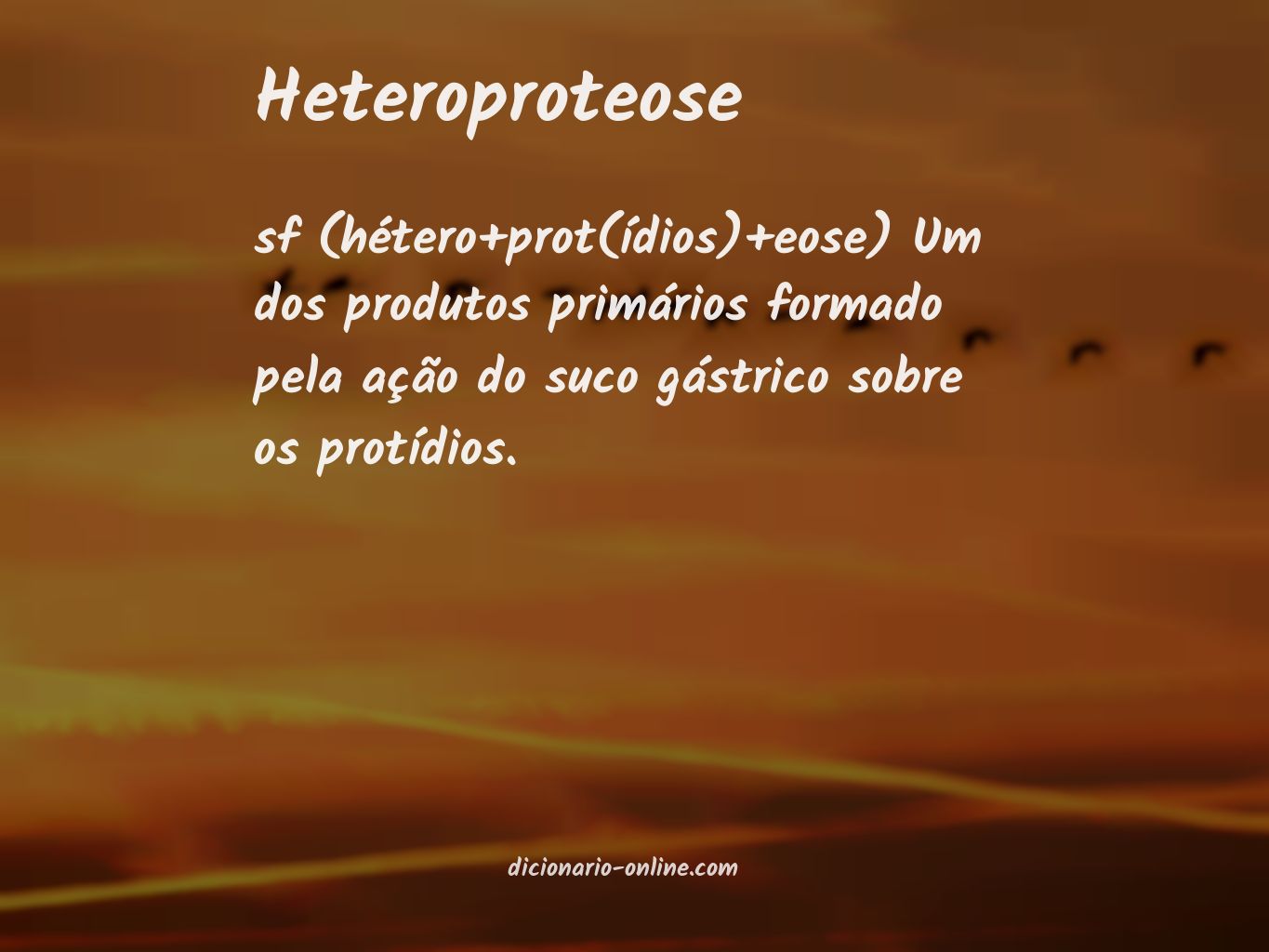 Significado de heteroproteose