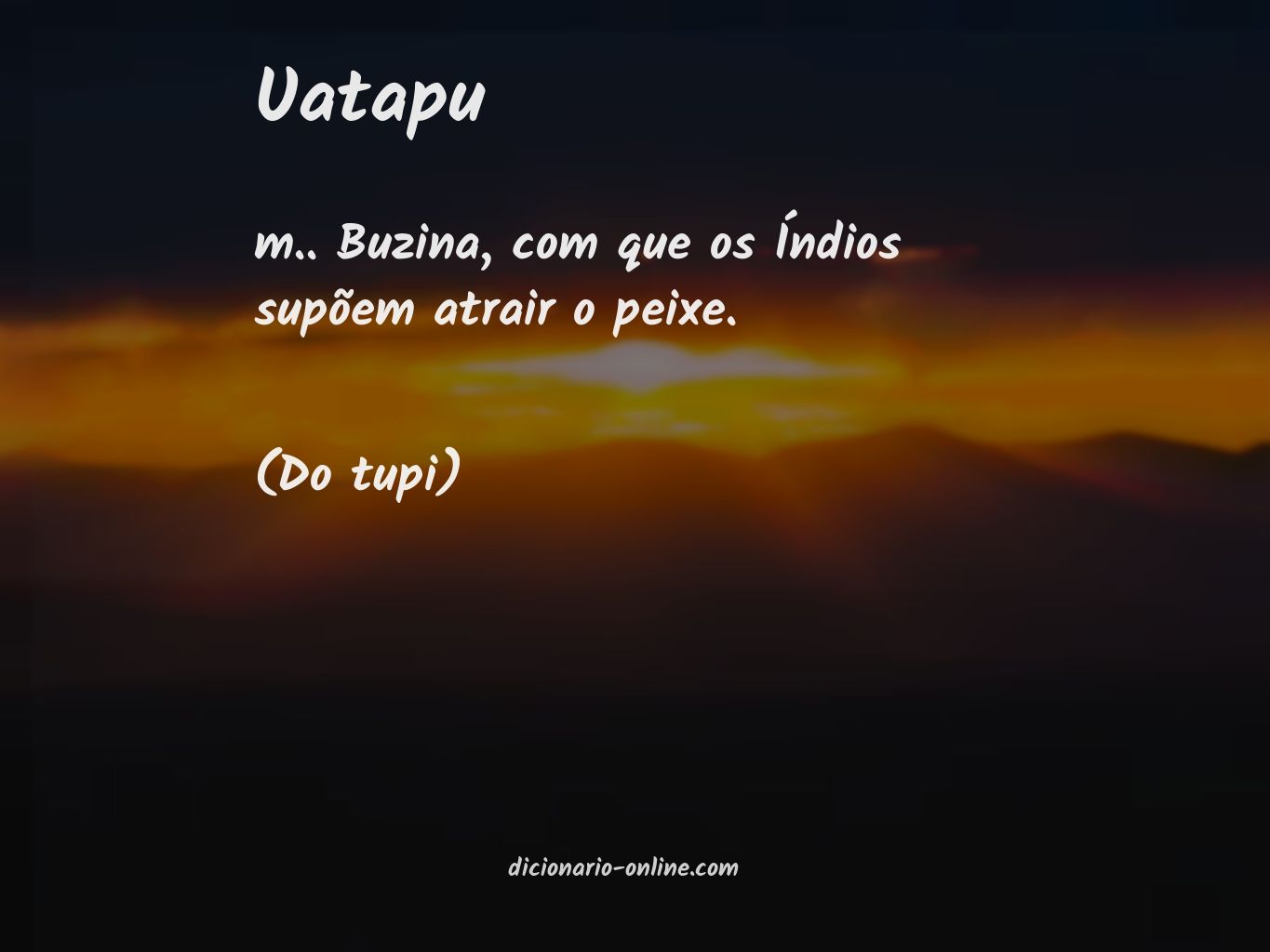 Significado de uatapu