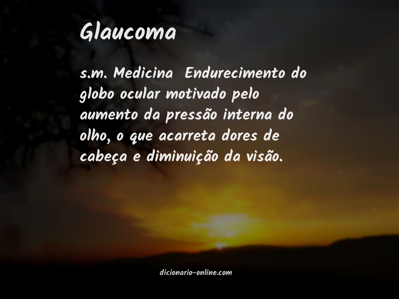 Significado de glaucoma
