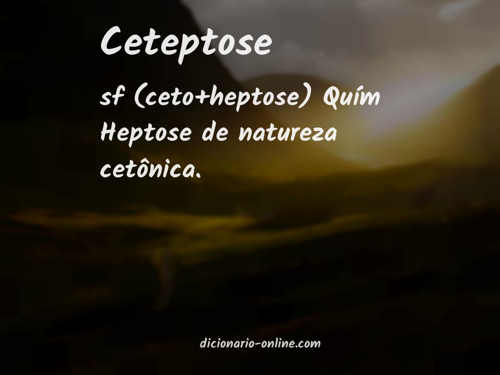 Significado de ceteptose