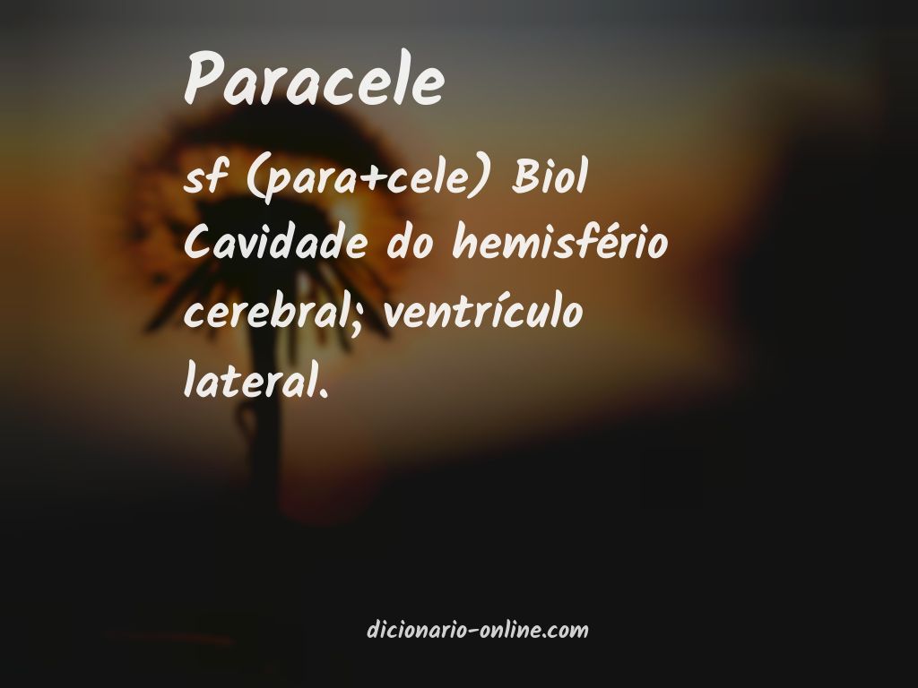 Significado de paracele