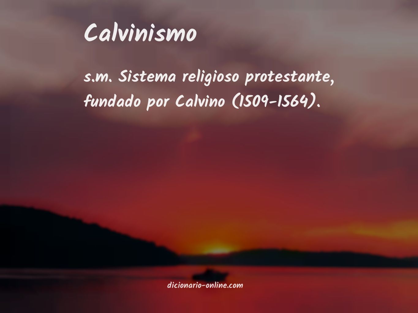 Significado de calvinismo