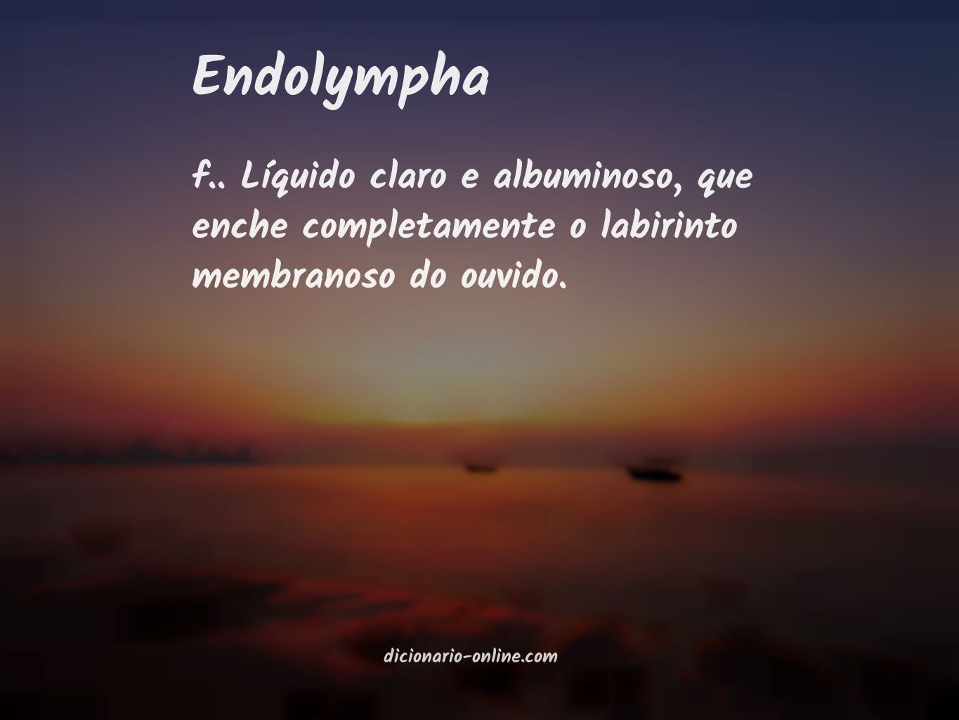 Significado de endolympha